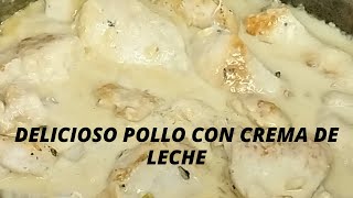 ✅Cómo hacer POLLO CON CREMA DE LECHE 🍗FACIL Y RAPIDO PASO A PASO – RECETA [upl. by Kirima]