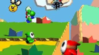 Yoshis Story GBA Tech Demo Gameplay [upl. by Ylrebmi]