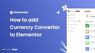 How to add a Currency Convertor to Elementor [upl. by Zeb]