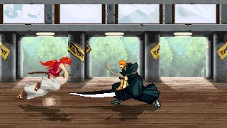 Kenshin VS Ichigo in M U G E N [upl. by Ennaoj]