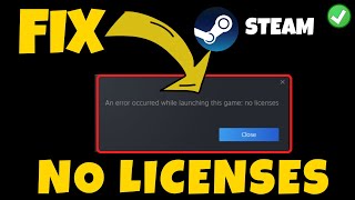 An error occurred while launching this game Steam no licenses error [upl. by Humble300]