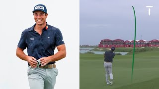 Every shot of Viktor Hovlands 64 including 9 birdies  Round 1  2022 Abu Dhabi HSBC Championship [upl. by Tiffanle]