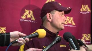 Gophers meet media to discuss Frozen Four [upl. by Mlehliw]