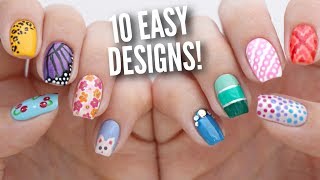 10 Easy Nail Art Designs for Beginners The Ultimate Guide 5 [upl. by Troxell]