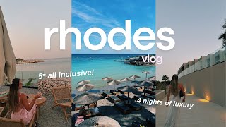 spend a week with us in rhodes at a 5 STAR ALL INCLUSIVE resort 🇬🇷 luxury greece vlog [upl. by Ally]