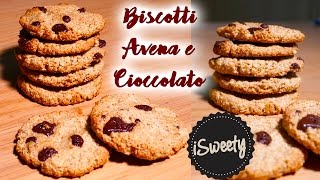 Biscotti ai Fiocchi dAvena e Cioccolato SENZA FARINA e BURRO [upl. by Solracesoj]