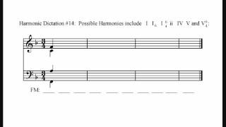 Harmonic Dictation 14 Advanced [upl. by Sidnal]