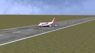 Airplane takeoff animation made with Blender [upl. by Campagna]