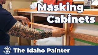 AMAZING Cabinet HACKS Masking to SPRAY [upl. by Ettevey198]