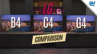 2024 LG OLED Comparison B4 vs C4 vs G4 [upl. by Enehs11]