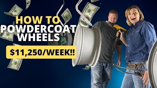 The Beginners Guide to PowderCoating Wheels from a REAL shop [upl. by Quinton506]