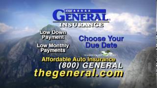 Low DownPayment and Monthly Payment Car Insurance  The General Car Insurance [upl. by Enela]