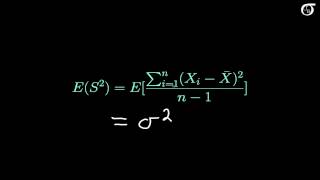 Proof that the Sample Variance is an Unbiased Estimator of the Population Variance [upl. by Fenton]