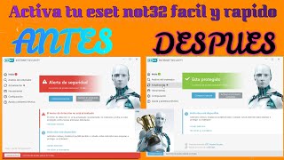 COMO ACTIVAR Y ACTUALIZAR la LICECIA del ANTIVIRUS ESET NOD 32 GRATIS 2021ACTIVA ANTIVIRUS GRATIS [upl. by Tevis]