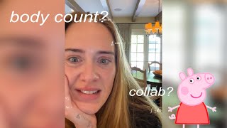 Adele went live on Instagram for the first time and it was iconic [upl. by Esele412]