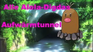 Pokémon Schwert Alle 3 AlolaDigda Locations im Aufwärmtunnel [upl. by Siulesoj]