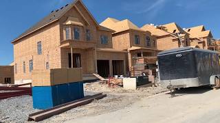 Living in Canada  How houses are build in Toronto Area [upl. by Sremmus]