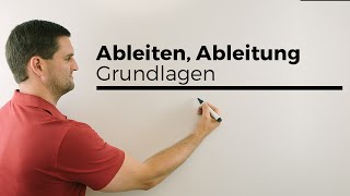 Ableiten Ableitung Grundlagen Konstante Potenz Faktor  Mathe by Daniel Jung [upl. by Aicirtel]