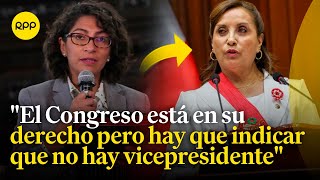 Nueva moción de vacancia presidencial por viajes de Dina Boluarte Leslie Urtega se pronuncia [upl. by Llesirg395]