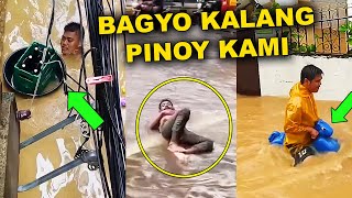 PINOY VS BAGYONG CARINA IBANG KLASE TALAGA SASAKIT PANGA MO SA KAKATAWA  Pinoy Funny Videos 2024 [upl. by Eevets]