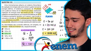 ENEM 2023 PPL  Uma microempresa adquire um sistema fotovoltaico de captação de energia solar para [upl. by Newberry]