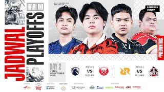 🔴 LIVE  MPL ID S14  Playoffs Hari 2  Bahasa Indonesia [upl. by Leahcim]