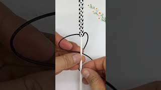 How to weave a bracelet with string bracelet tutorial crochet [upl. by Aicilat953]