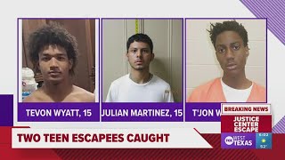 Two teen Juvenile Justice Center escapees caught by law enforcement [upl. by Neemsay962]