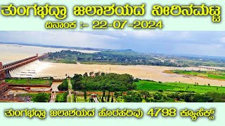 Tungabhadra dam water level today latest new [upl. by Pincus]