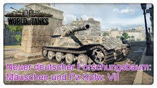 Mäuschen und PzKpfw VII Die neuen deutschen Monster World of Tanks  Gameplay  Deutsch [upl. by Anawk]