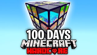 I Survived 100 Days in One Giant Rubiks Cube in Minecraft Hardcore [upl. by Pierce]