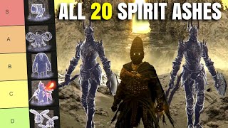 All 20 DLC Spirit Ashes Ranked NO SPOILERS Elden Ring Shadow of the Erdtree [upl. by Ayekahs435]