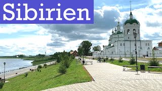 Besuch im Ort Enissejsk in der Region Krasnojarsk  Der warme Sommer in Sibirien [upl. by Atteuqahs849]