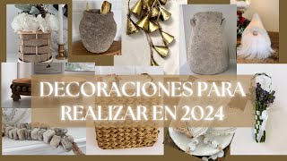 DECORACIONES PARA REALIZAR EN EL 2024 [upl. by Daegal599]