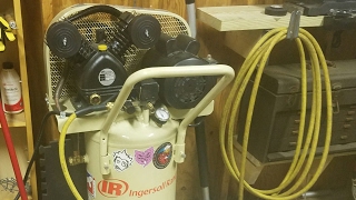 Ingersol Rand Garage Mate 20 gallon air compressor review [upl. by Gaves]