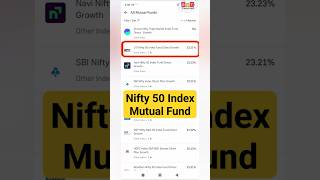 Nifty 50 Index Mutual Fund me Kaise Invest kare  Nifty 50 Index Fund groww mutualfunds shorts [upl. by Neil]