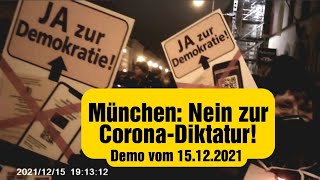 München 151221 Nein zur CaDiktatur [upl. by Ettenotna38]