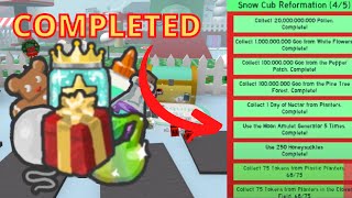 ðŸŽ„ Bee Swarm Simulator ALL BEESMAS 2022  2023 BEE BEAR QUEST REWARDS bee bear cub buddy quests 110 [upl. by Hephzipah]