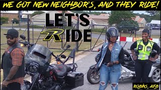 We have new neighbors  Sunday Ride to Robins AFB  Dropped my motorcycle  Damaged review 🧐 [upl. by Ecargyram217]