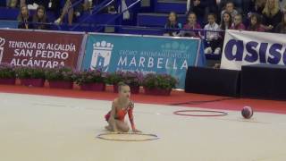 Daria Sergaeva RUS Hoop AA  Andalucía Cup 2017 [upl. by Mooney]