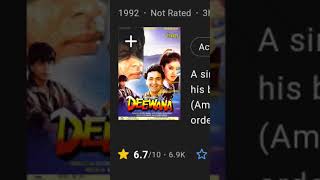 Shahrukh khan first Movie Rate and Pathaan Movie Rate factsviralshahrukhkhanpathaandeewana [upl. by Aneleasor]