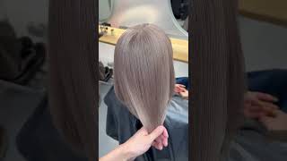 つやつやミルクティーグレージュ✨ブリーチ 美容師 ブリーチオンカラー ミルクティーグレージュhair ヘアカラー ハイトーンカラー [upl. by Fu648]