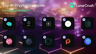 Trending AI cryptocurrencies by LunarCrush AltRank™ [upl. by Aitnic]