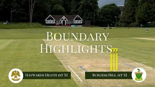 Boundaries HHCC 1st XI v Burgess Hill 1st XI 06072024 [upl. by Na]