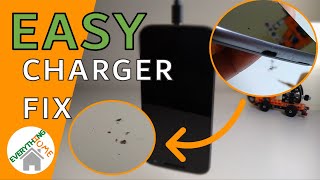 Easy Phone Charger Fix  Phone Not Charging 2022 – QUICK SIMPLE FIX [upl. by Lesli]