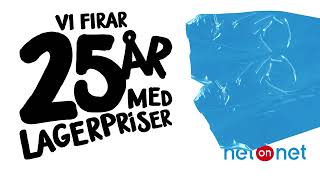 NetOnNet firar 25 år med lagerpriser [upl. by Annyahs112]