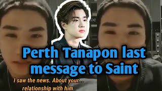 Perth Tanapon give his message to Saint Suppapong FANMADE SUBS by YAOI HOE DONT CRY [upl. by Xila410]