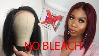 From Black Straight to Burgundy NO BLEACH  Fastest Hair Dyeing Ever [upl. by Alberto]