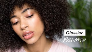 Full Face of Glossier  Oily Skin [upl. by Annaes]