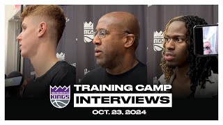 Keon Ellis Kevin Huerter amp Coach Brown  Practice Interviews 102324 [upl. by Grochow]